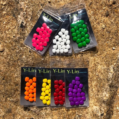 Maïs artificiel coloré pour la pêche – Sachet de 20 pièces – 7 couleurs