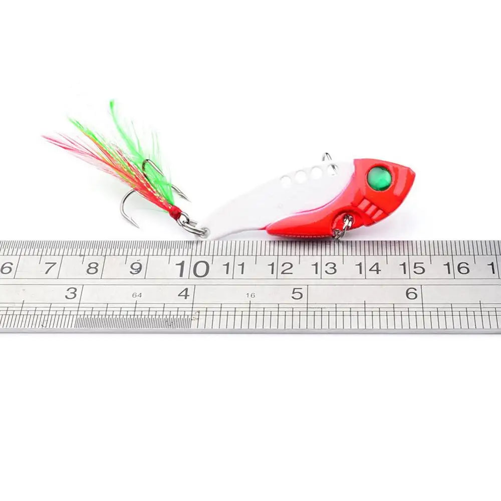 Cuillère ondulante métallique 55mm 11g – Leurre dur VIB – Brochet, Perche, Sandre – 8 couleurs