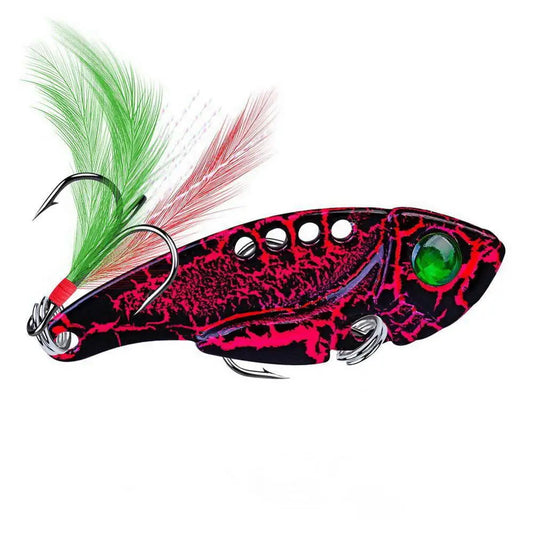 Cuillère ondulante métallique 55mm 11g – Leurre dur VIB – Brochet, Perche, Sandre – 8 couleurs
