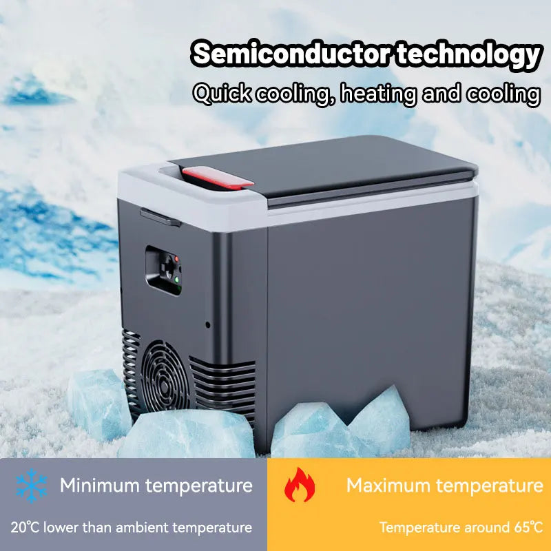 Mini glacière électrique 10L Froid & Chaud – 12V/220V – Voiture & Maison – Camping Pêche