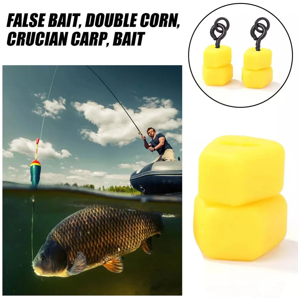 Faux maïs double artificiel pour pêche – 10 pièces – Appât équilibrant pop-up