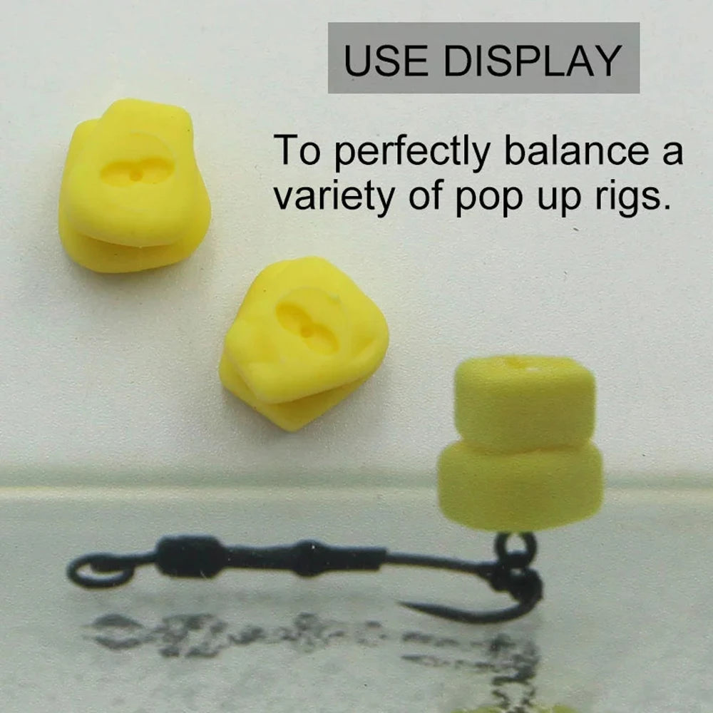 Faux maïs double artificiel pour pêche – 10 pièces – Appât équilibrant pop-up