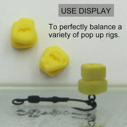 Faux maïs double artificiel pour pêche – 10 pièces – Appât équilibrant pop-up