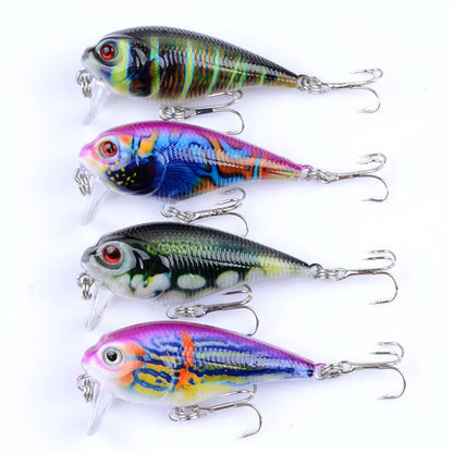 Leurres de pêche multicolores – 5,5 cm / 9g – Popper flottant