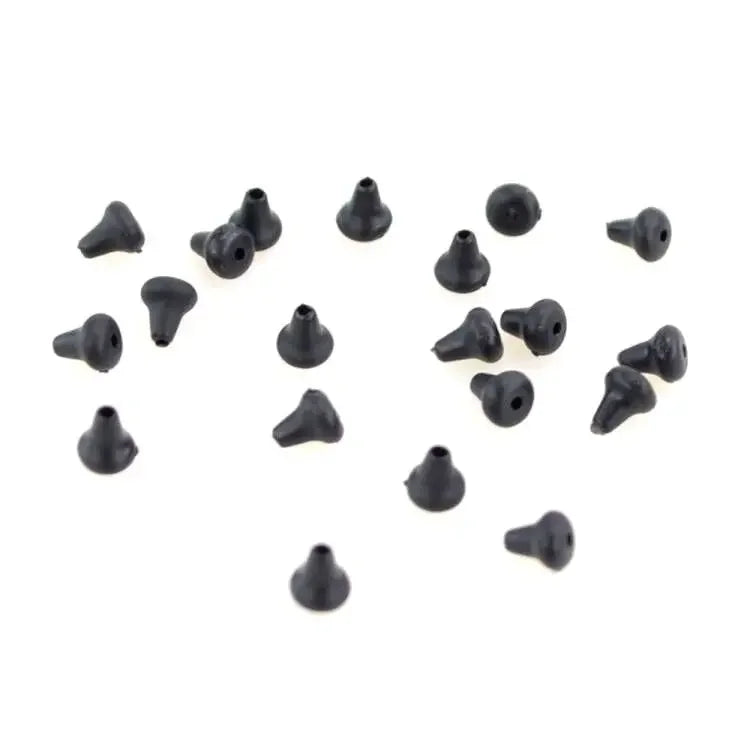 Stop-hameçons en caoutchouc Hirisi AH035 – 100 pièces – Noir, Blanc, Vert – Montages carpe