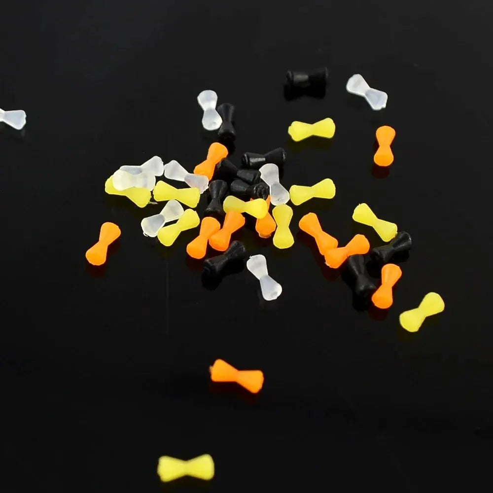 Stops boilies caoutchouc Hirisi – Pack 5 ou 16 pièces – Jaune, Blanc, Orange, Noir – Pêche carpe cheveu