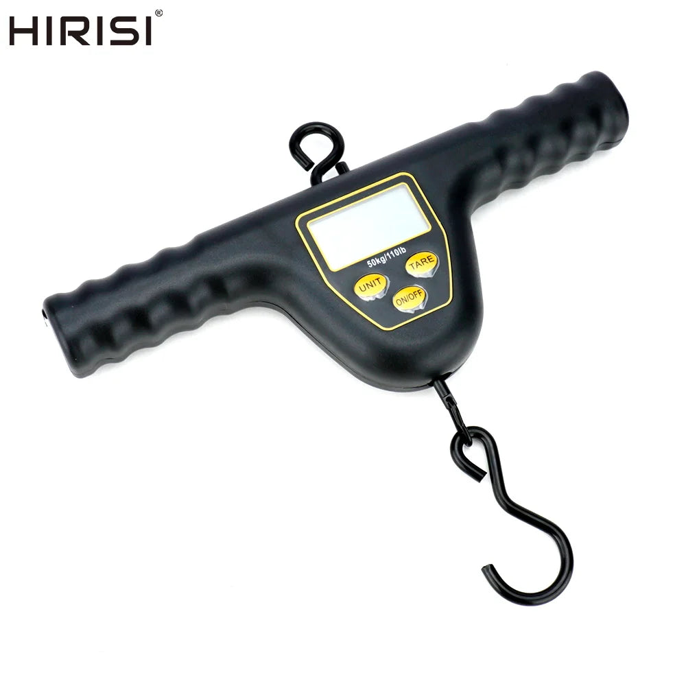 Balance pèse-poisson électronique Hirisi 50kg – Écran LCD rétroéclairé – Fonction tare – kg/lbs/oz