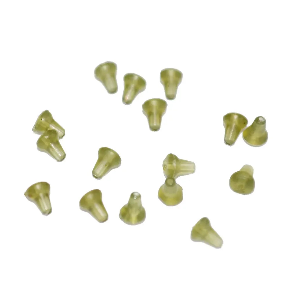 Stop-hameçons en caoutchouc Hirisi AH035 – 100 pièces – Noir, Blanc, Vert – Montages carpe