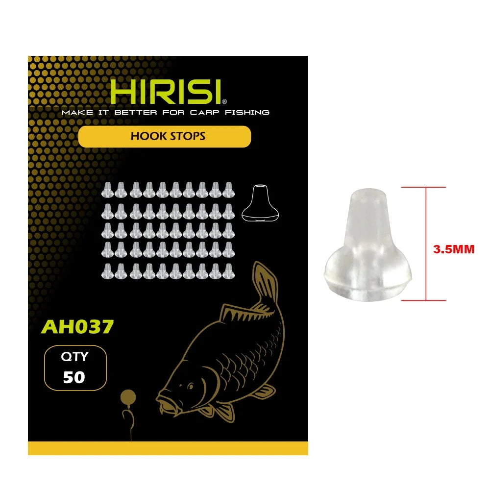 Stop émerillons Hirisi AH036 – 50 pièces – Caoutchouc – Vert et Blanc