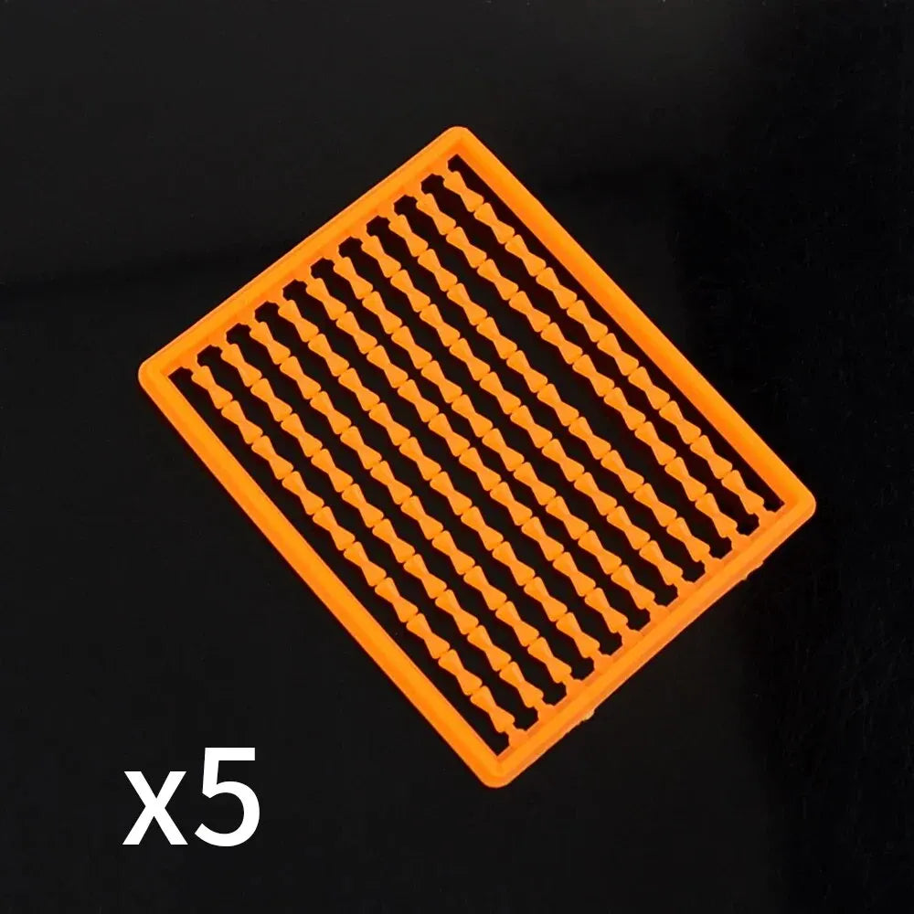 Stops boilies caoutchouc Hirisi – Pack 5 ou 16 pièces – Jaune, Blanc, Orange, Noir – Pêche carpe cheveu