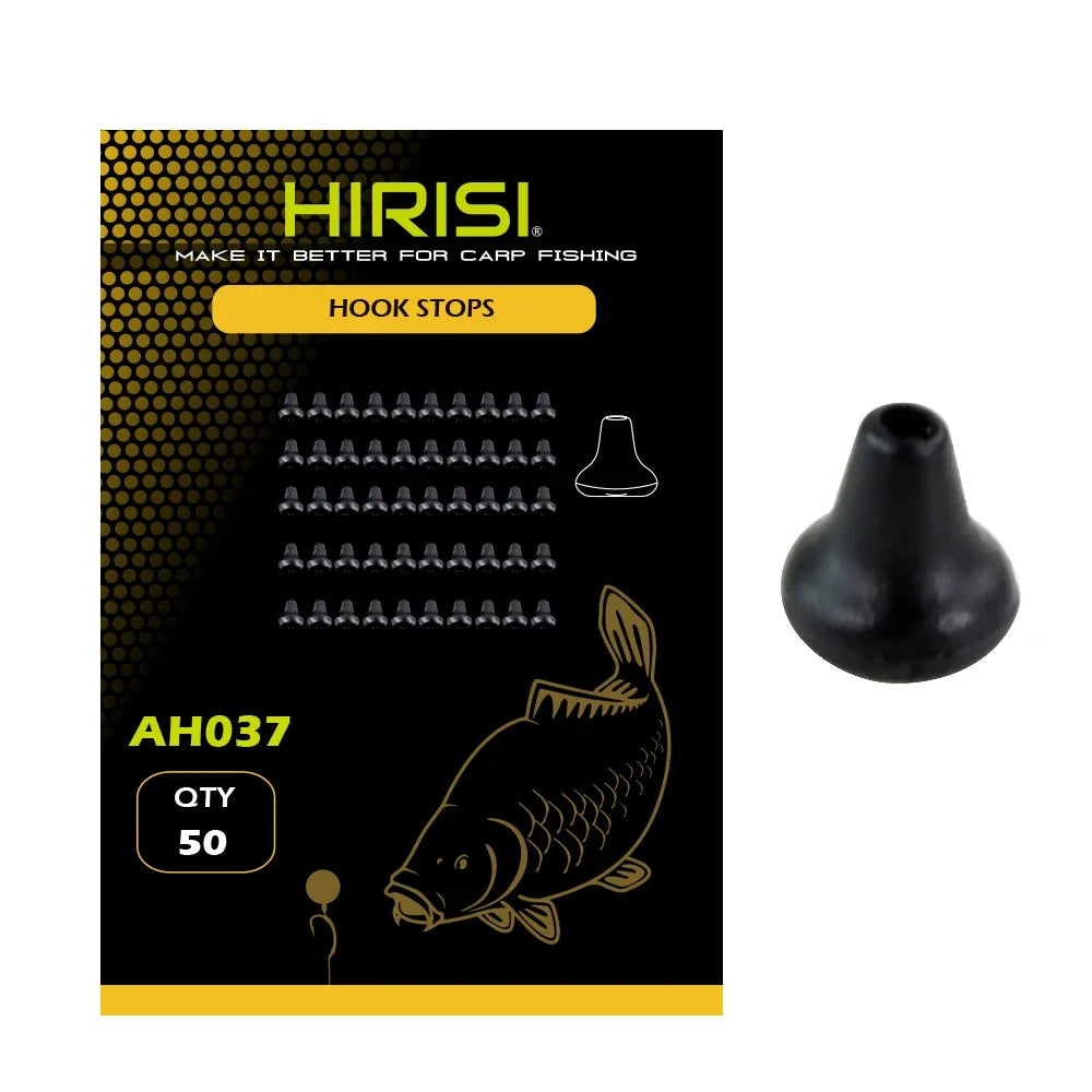 Stop émerillons Hirisi AH036 – 50 pièces – Caoutchouc – Vert et Blanc