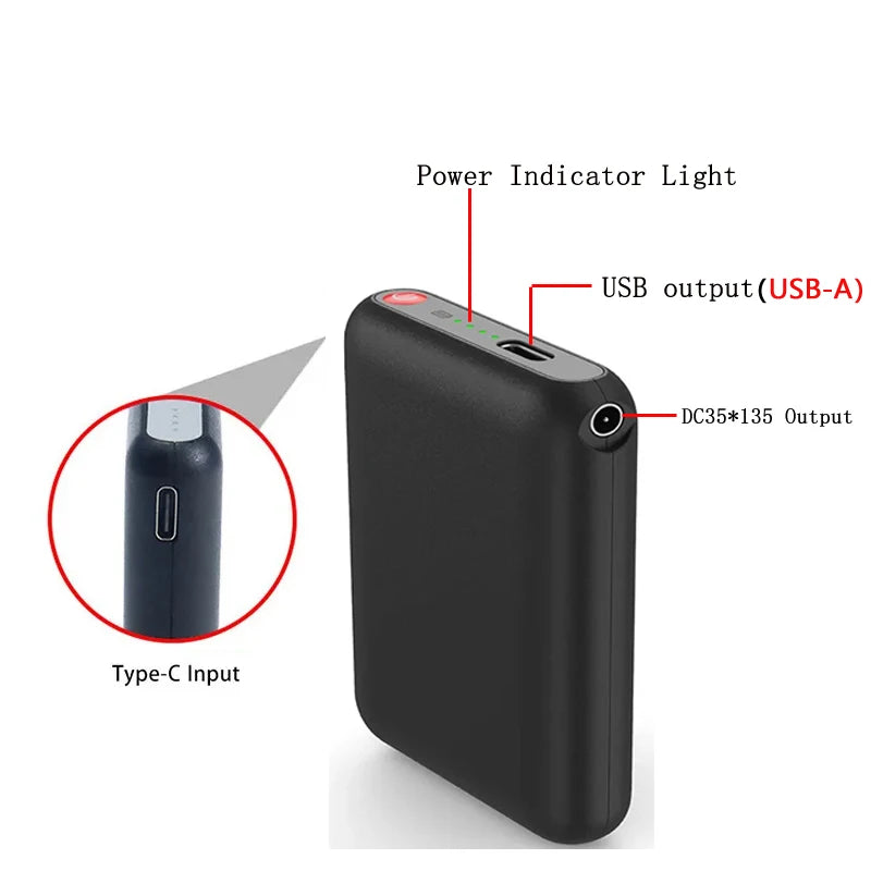 Batterie externe portable 5000mAh – Pour gants et vêtements chauffants