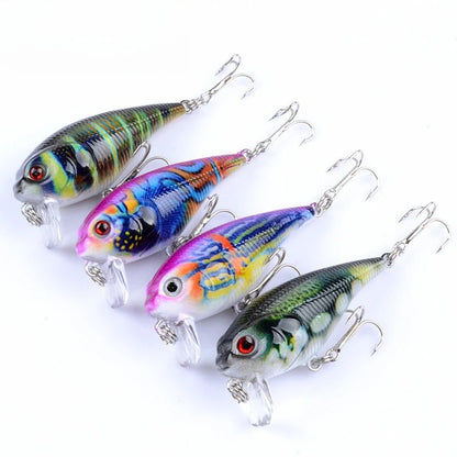 Leurres de pêche multicolores – 5,5 cm / 9g – Popper flottant