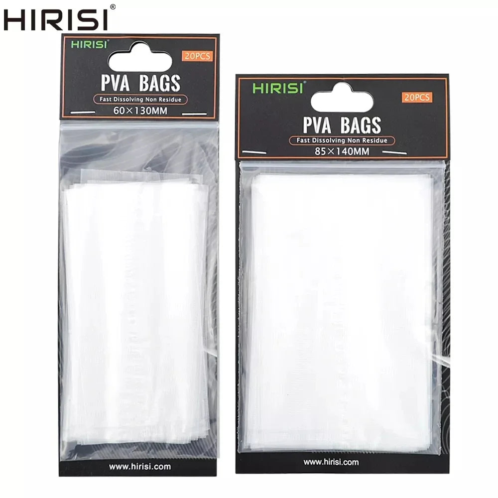 Sachets PVA Pêche à la Carpe — 20 pièces | Dissolution Rapide