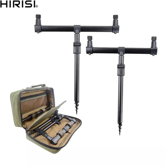 Set carpe Hirisi – Sac de transport + 2 buzz bars + 2 bank sticks aluminium – Pêche carpe