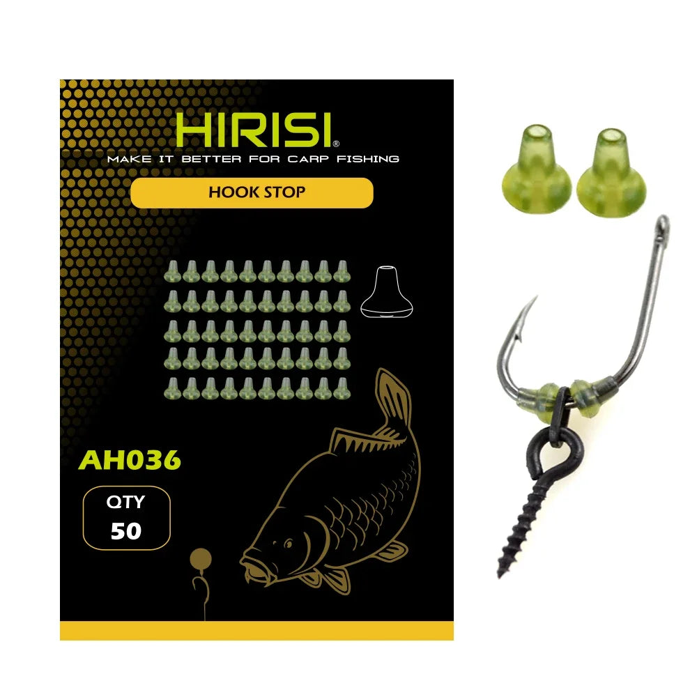Stop émerillons Hirisi AH036 – 50 pièces – Caoutchouc – Vert et Blanc