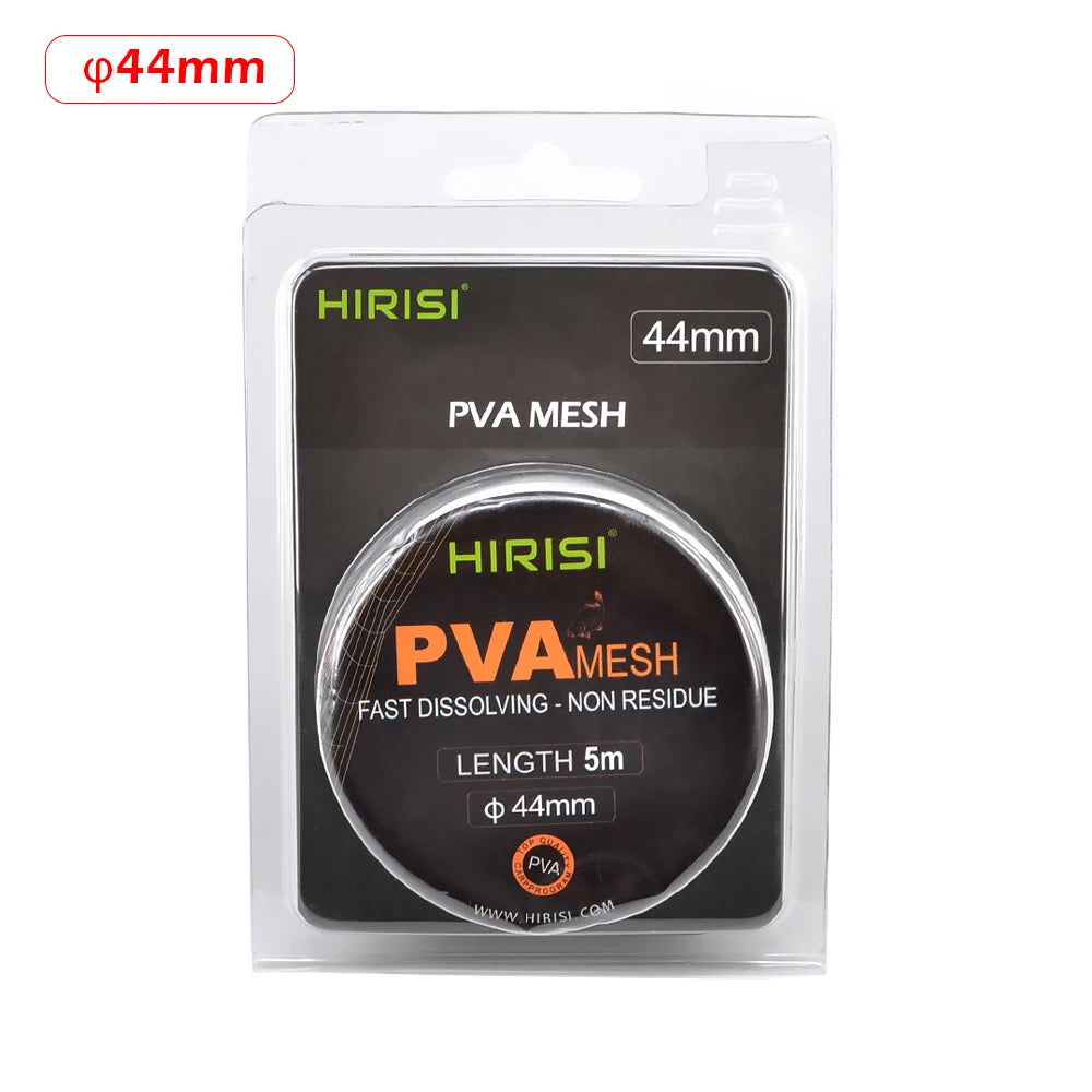 Filet PVA Hirisi 25mm – 5 mètres – Dissolution rapide pour pêche à la carpe