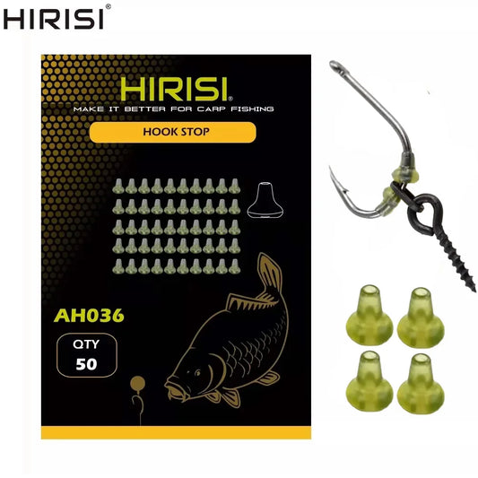 Stop émerillons Hirisi AH036 – 50 pièces – Caoutchouc – Vert et Blanc