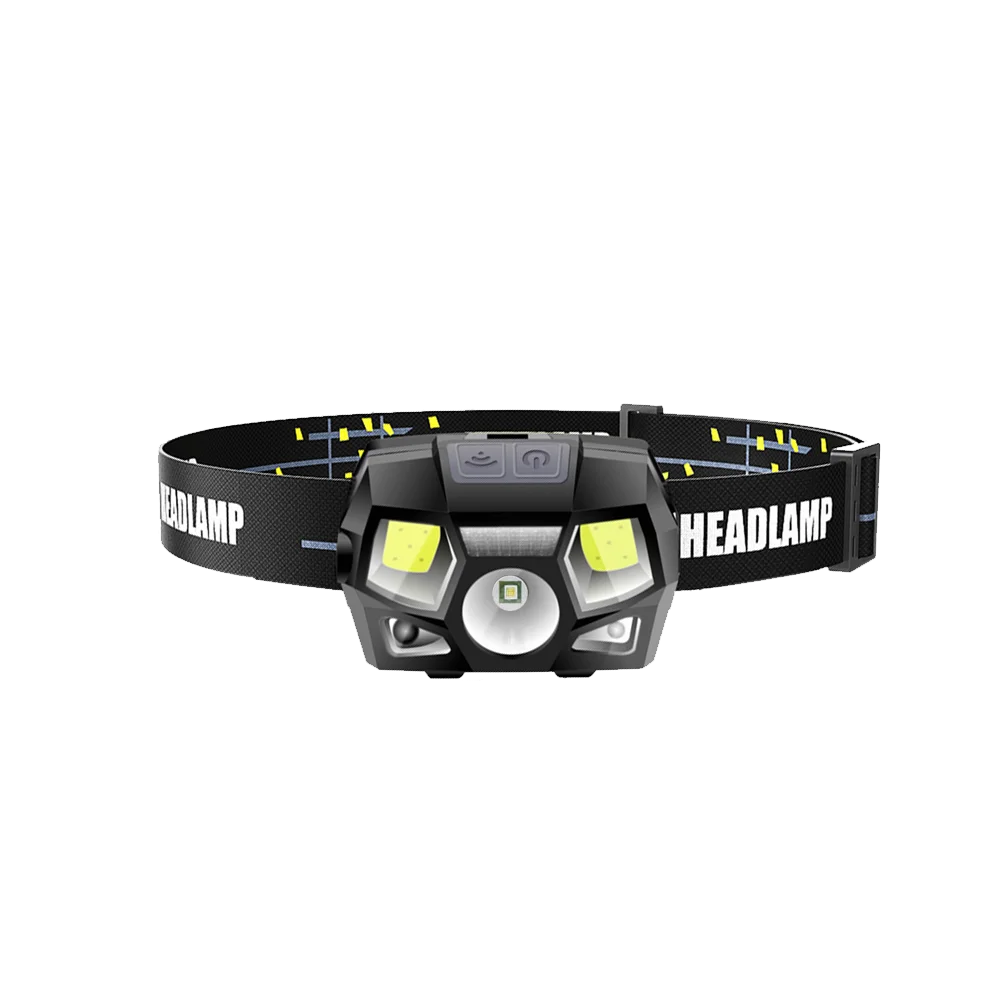 Lampe frontale LED rechargeable USB – 1000 lm – Capteur de mouvement – IPX4