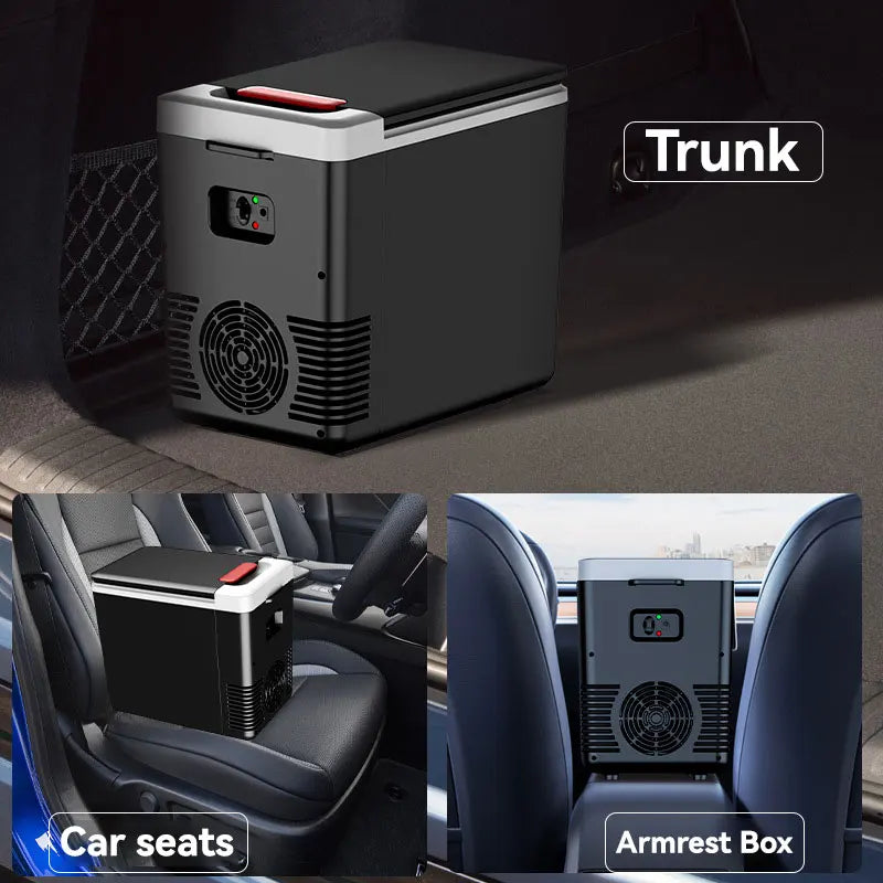 Mini glacière électrique 10L Froid & Chaud – 12V/220V – Voiture & Maison – Camping Pêche
