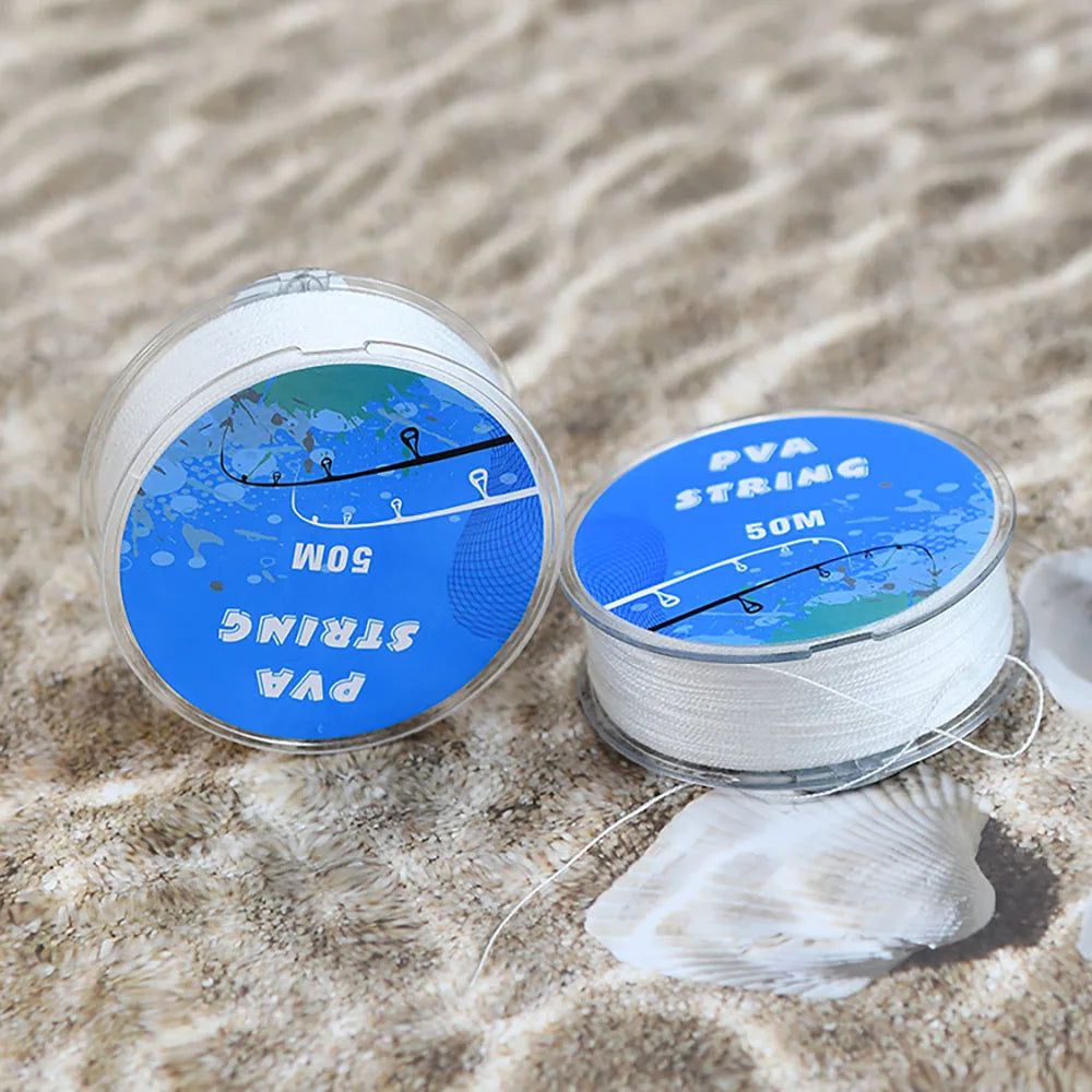 Filet PVA soluble 50m – Corde tressée pour pêche à la carpe