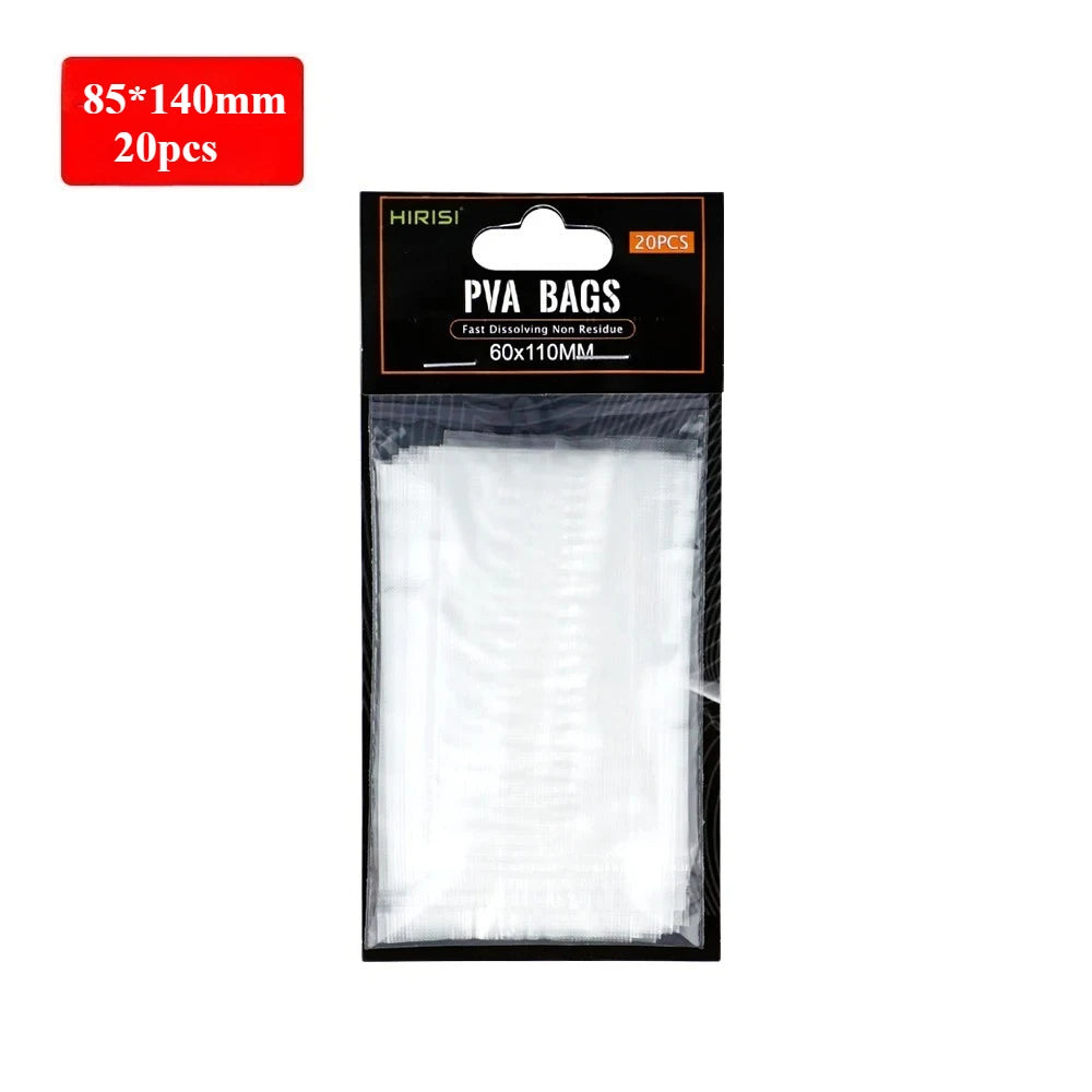 Sachets PVA Pêche à la Carpe — 20 pièces | Dissolution Rapide