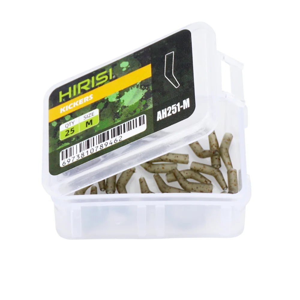 Aligneurs hameçons Hirisi AH251 – Pack 25 pièces – Taille M ou L – D-Rig anti-emmêlement – Pêche carpe