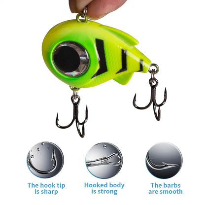 Leurre dur VIB coulant Hanlin 4cm 8.5g – Bille vibrante – Brochet, Perche, Bass – 8 couleurs