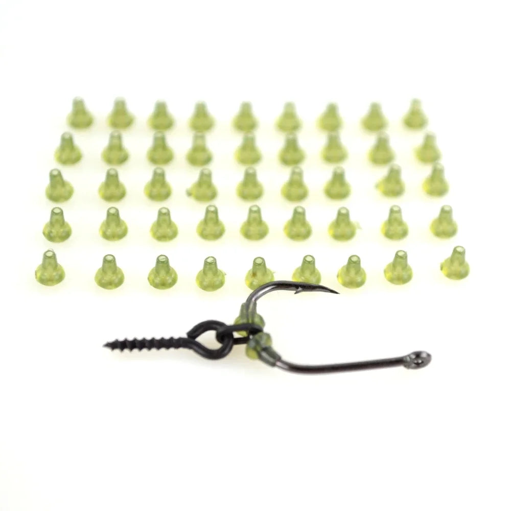 Stop émerillons Hirisi AH036 – 50 pièces – Caoutchouc – Vert et Blanc