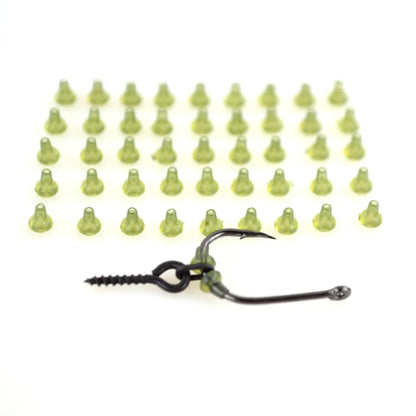 Stop émerillons Hirisi AH036 – 50 pièces – Caoutchouc – Vert et Blanc